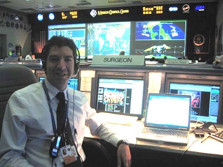 Au Mission Control Centre de la National Aeronautics and Space Administration (NASA)