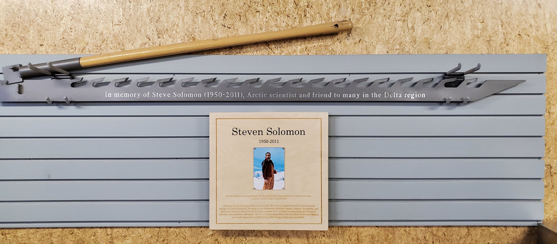 Plaque en souvenir de Steve Solomon