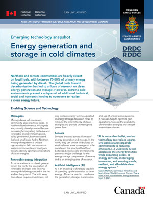 Cold climates