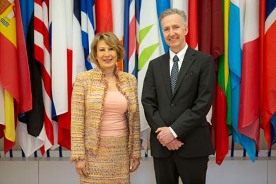 Dr. Nemer with Jerry Sheehan, Director of the OECD Directorate for Science, Technology and Innovation.