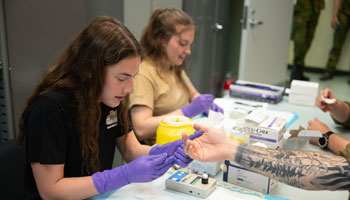 How a finger prick test is advancing safety at a NATO training exercise