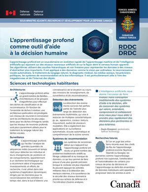 L’apprentissage profond comme outil d’aide à la décision humaine