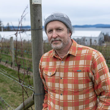 Mike Rathjen, producteur de vignes, au Centre pour la protection des végétaux