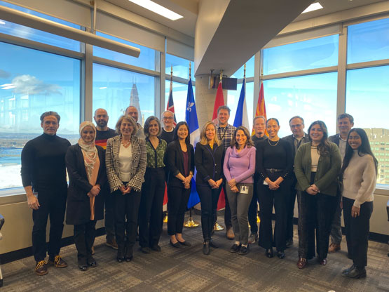 Supporting Canadian science: Dr. Mona Nemer (fourth from left) and the OCSA team, 2025.