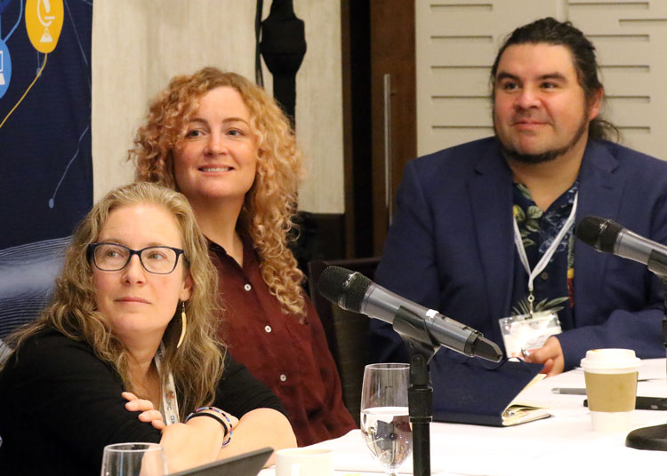 Nourishing Canada’s North: At the CSPC’s annual conference in November, OCSA Researcher in Residence Dr. Kyle Bobiwash (right), an Assistant Professor at the University of Manitoba and a member of Mississauga First Nation, moderated a panel entitled Northern Food sustainability in a changing climate: Identifying the challenges and seeking innovative solutions, policies and practices.
