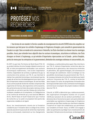 Protégez vos recherches - Territoires du Nord-Ouest