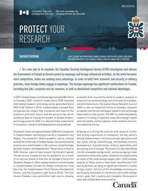 Protect your research - Saskatchewan
