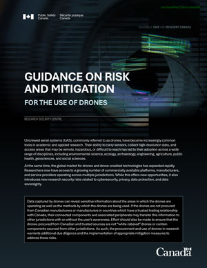 Guidance on Risk and Mitigation: For the Use of Drones Guidance on Risk and Mitigation: For the Use of Drones