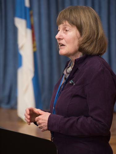 Dr. Ruth Jackson, Scientist Emerita at Geological Survey of Canada Atlantic (GSCA).