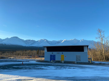 The Village of Haines Junction lift station where wastewater samples are collected. Photo credit: Champagne and Aishihik First Nations