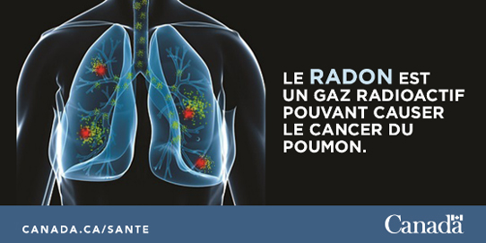 À long terme, l'exposition à des niveaux élevés de radon peut causer le cancer du poumon. cancer