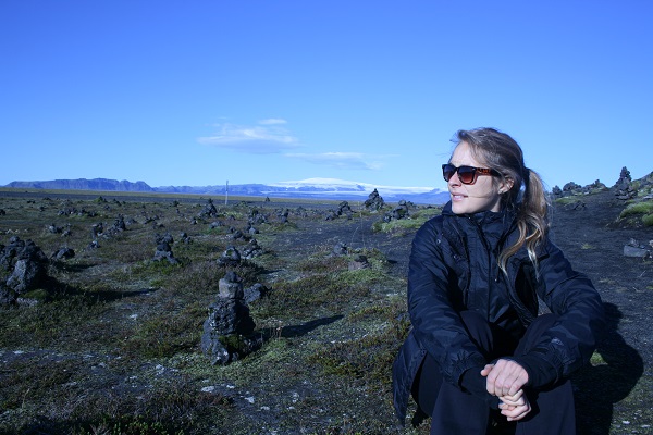 Séance d’exploration à Laufskálavarða en Islande, septembre 2017.