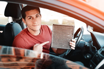 Your car’s cabin air filter can reduce the amount of pollutants that you breathe in while in transit.