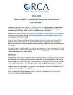 ORCA 2023 Call for Posters ORCA 2023 Call for Posters