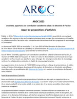 AROC 2023 Appel de propositions d’activités