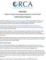 ORCA 2023 Call for Session Proposals